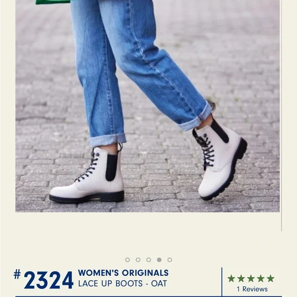 Blundstone white combat boots. Pull on style. Women’s size 9. Like new. - Picture 11 of 11
